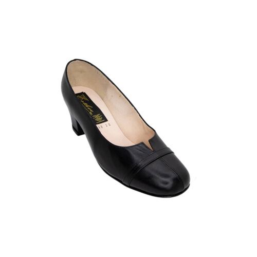 Zapatilla Mujer Piel Cabra Negro Esther   Manolo 182