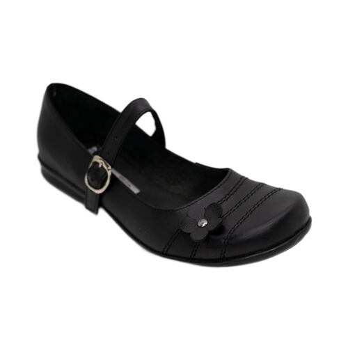 Zapato Escolar Niña Piel Negro Gina Toscani   Manolo 174X