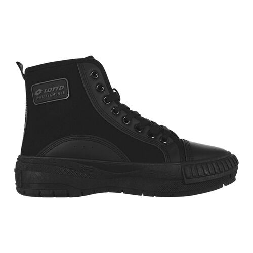 Tenis Bota Negros Lotto Ruvin para Mujer