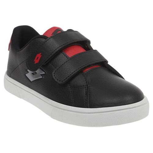 Tenis Lotto MEGAN para niños, color Negro