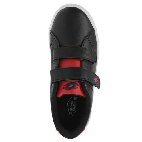Tenis Lotto MEGAN para niños, color Negro