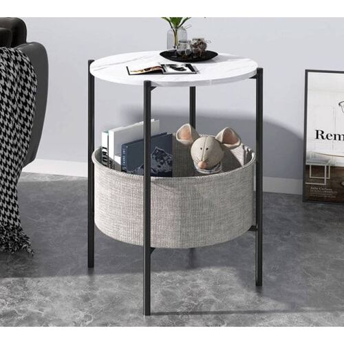 Mesa Lateral Elegante Circular Moderna Bossa Askia.