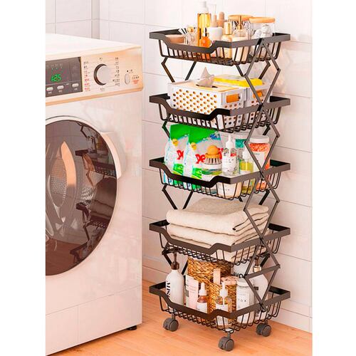 Organizador Plegable Frutero Alacena Cocina Despensa de 5 Niveles Gifu.