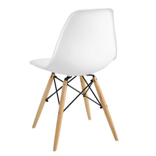 Set de 4 Sillas Blancas Modernas Eames Bossa.