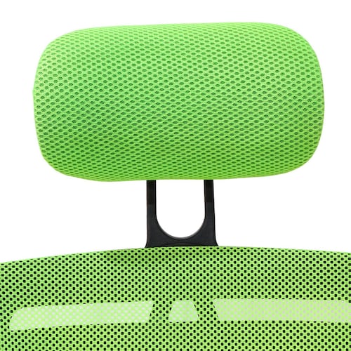 Silla de Oficina Ergonómica Ajustable con Reposacabezas y Giro 360º Dalian Verde.