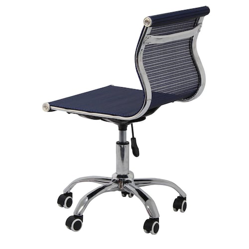 Silla de Oficina Consultorio Estudio Negocio Elevable con Giro 360º Propper Azul.