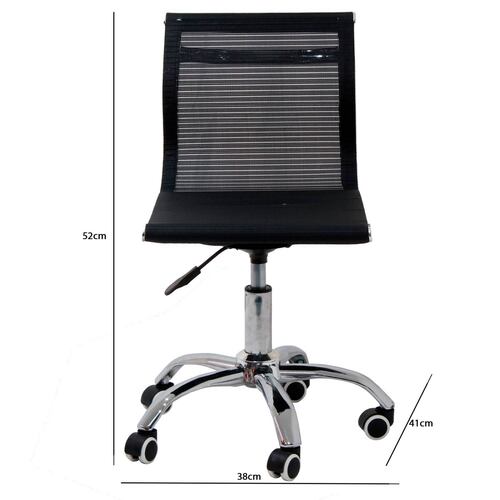 Silla de Oficina Consultorio Estudio Negocio Elevable con Giro 360º Propper Negro.