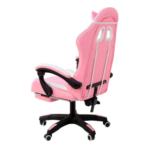 Silla Gamer Ergonómica Regulable y con Giro 360º RX-5000 Rosa.