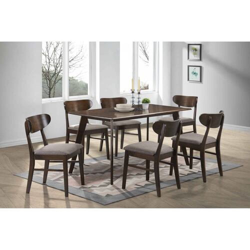 Comedor Minimalista de Madera con 6 Sillas Bossa Diphy.