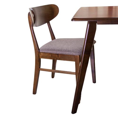 Comedor Minimalista de Madera con 6 Sillas Bossa Diphy.