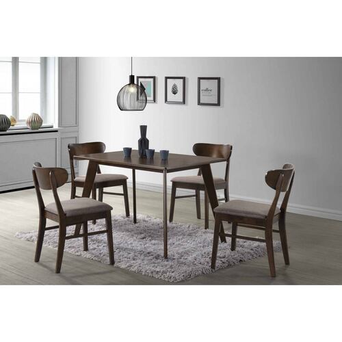 Comedor Minimalista de Madera con 4 Sillas Bossa Diphy.