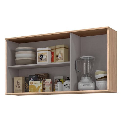 Cocina Modular Bossa Verace 5 Piezas Color Habana/Gris.