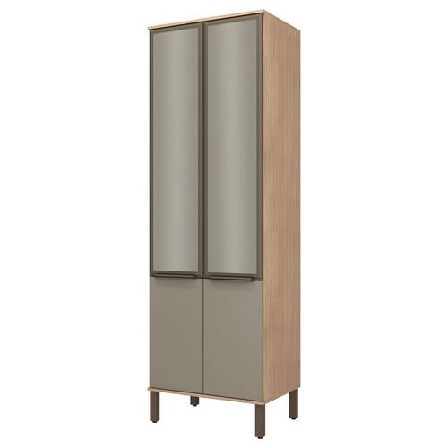 Cocina Modular Bossa Verace 5 Piezas Color Habana/Gris.