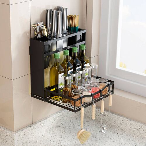 Organizador de Utensilios de Cocina Multiusos Especiero de Pared Bossa Kai.