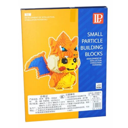 Rompecabezas 3d Pikachu Charizard Mini Bloques Armables.