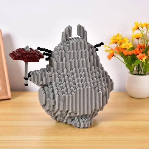 Mi Vecino Totoro Ghibli Set Bloques Armables 3d Mini Blocks 