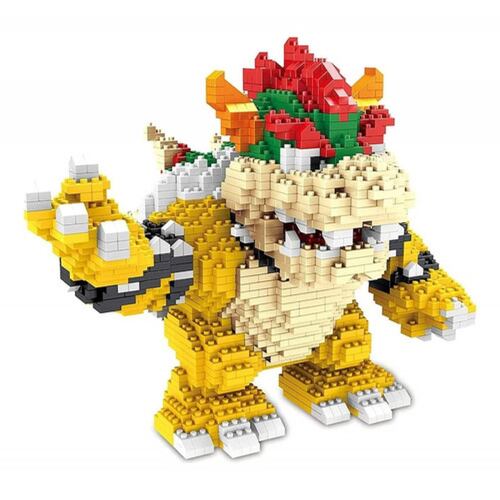 Ult Juguete de construccion Bowser de Mario Bros para niños Adultos Kit de construcción de Bowser Mario Bros Bloques de Construcción de Colección 3D.