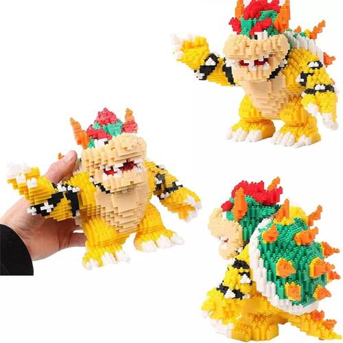 Ult Juguete de construccion Bowser de Mario Bros para niños Adultos Kit de construcción de Bowser Mario Bros Bloques de Construcción de Colección 3D.