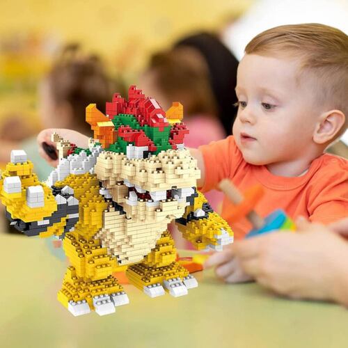 Ult Juguete de construccion Bowser de Mario Bros para niños Adultos Kit de construcción de Bowser Mario Bros Bloques de Construcción de Colección 3D.