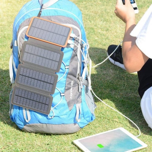 Powerbank Solar Bateria Portatil 20,000mah 4 Páneles Solares