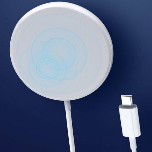 Cargador Inalambrico Magsafe Carga Rapida Color Blanco.