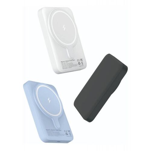  Power Bank Carga Rápida Inalambrica, 15w 5000 mAh, Batería Magnética, Cargador portátil inalámbrico magnético USB-C, Batería Externa, Banco de Energía