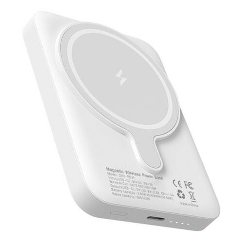  Power Bank Carga Rápida Inalambrica, 15w 5000 mAh, Batería Magnética, Cargador portátil inalámbrico magnético USB-C, Batería Externa, Banco de Energía