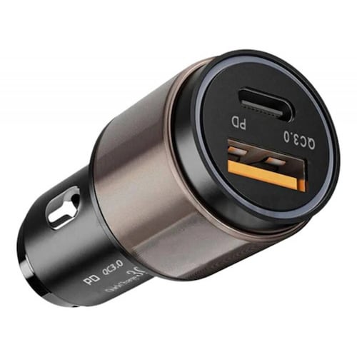 Cargador Para Auto Pd 20w Tipo C Carga Rapida Qc 3.0 Usb.