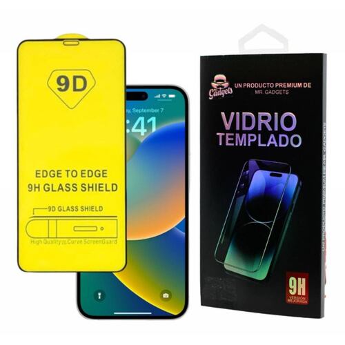 Mica Cristal Vidrio Templado 9d Premium Completa Para iPhone.