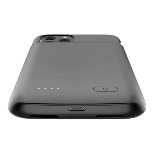 Funda de Batería para iPhone de 5000 mAh Funda Power Bank Recargable, Batería Extendida Externa Portátil, Case Cargador Máxima Protección, Color Negro 