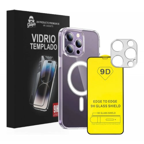 Kit Funda + Mica Pantalla + Mica Cámara Para iPhone Magsafe.