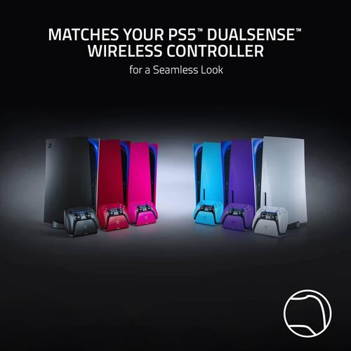 Soporte de carga rápida Razer para control PS5 Azul Reacondicionado Tipo A 