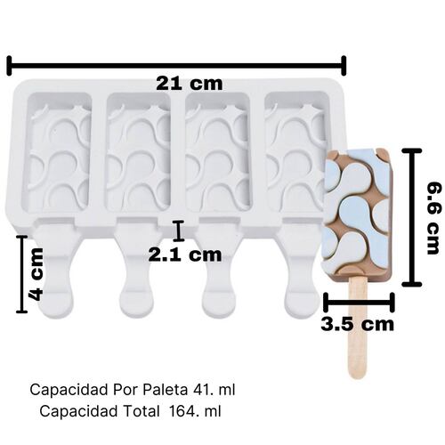 ecomlab Moldes Para Paleta De Silicona Reutilizable Lengua Gato.