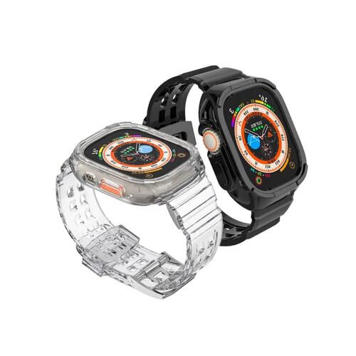 Correa de silicona ultra resistente para Apple Watch todas las series 38/40/41/42/44/45mm diseñada para un uso rudo y duradero estilo y protección (Amarillo)