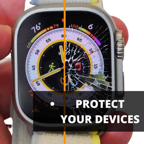 Case Cristal Templado Para Apple Watch Ultra 49 Mm Uso Rudo.