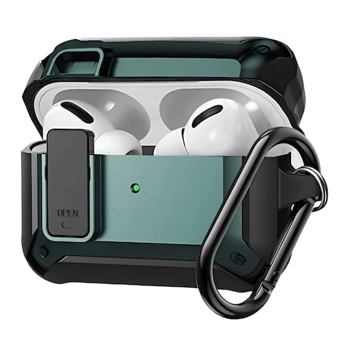 FUNDA PARA AIRPODS CARCASA ECOMLAB USO RUDO TODO LOS MODELOS PRO.