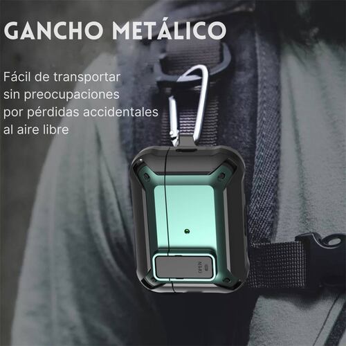 FUNDA PARA AIRPODS CARCASA ECOMLAB USO RUDO TODO LOS MODELOS PRO.
