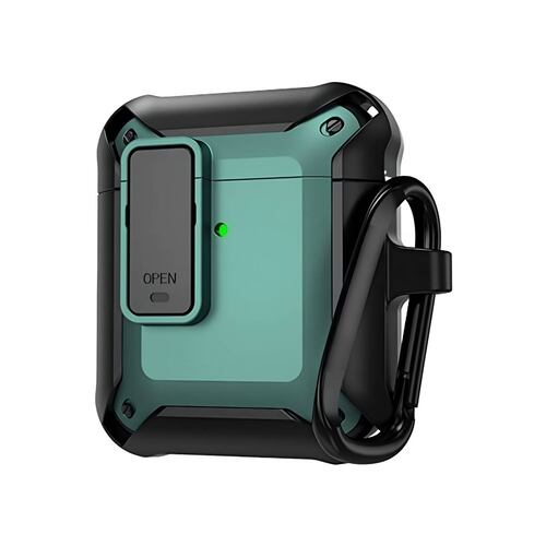 FUNDA PARA AIRPODS CARCASA ECOMLAB USO RUDO TODO LOS MODELOS 1 Y 2 GEN.