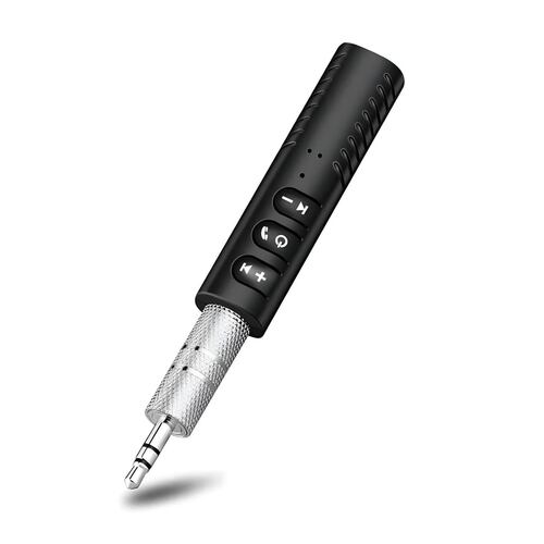 Receptor Bluetooth 5.0 para Auto Auxiliar con Micrófono: audio inalámbrico y manos libres para automóvil..