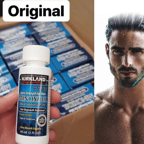 Minoxidil 5% 12 Cajas Para Crecimiento Capilar Barba Y Bigote, Disminuye la pérdida de cabello,  Kirkland Signature.