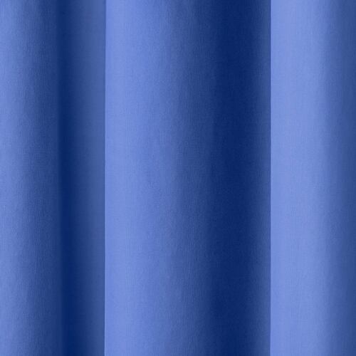 Cortina 2.36x1.80m Con Argollas Azul Indigo REAL TEXTIL