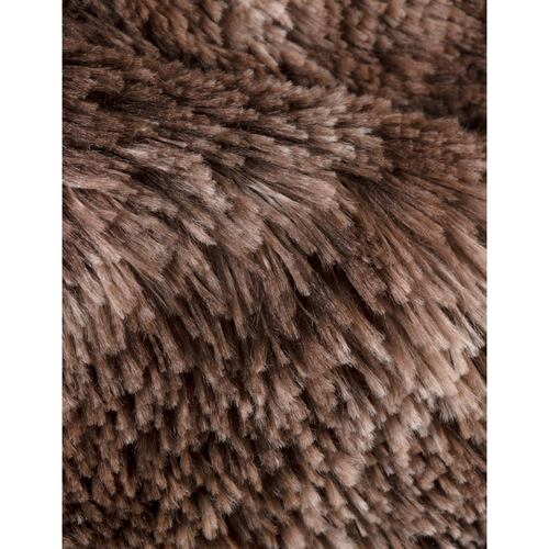 Tapete Alfombra Decorativa Peludo 2.30m X 1.60m - Nuez-Café ESQUIMAL.