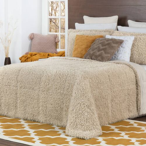Cobertor Matrimonial Jumbo Edredón Invernal Luxus + Fundas Bora ESQUIMAL