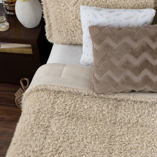 Cobertor Matrimonial Jumbo Edredón Invernal Luxus + Fundas Bora ESQUIMAL