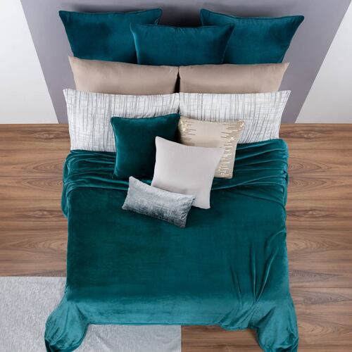 Cobertor Individual Suave Liso Cobija Invernal Ligero para Todo el Año Altamar (Verde turquesa) ESQUIMAL.