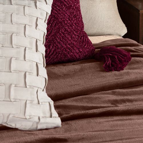 Cobertor Matrimonial Suave Liso Cobija Invernal Ligero para Todo el Año Bronce (Café) ESQUIMAL.