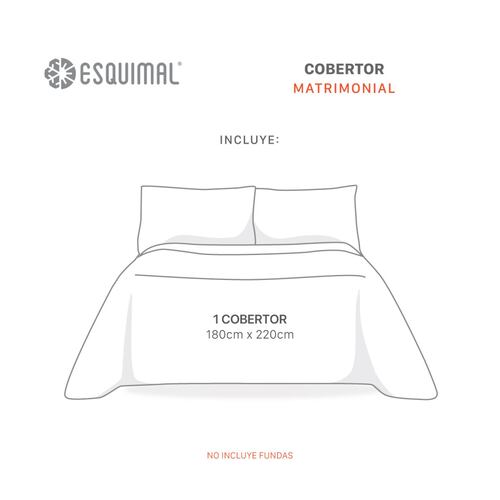 Cobertor Matrimonial Suave Liso Cobija Invernal Ligero para Todo el Año Bronce (Café) ESQUIMAL.