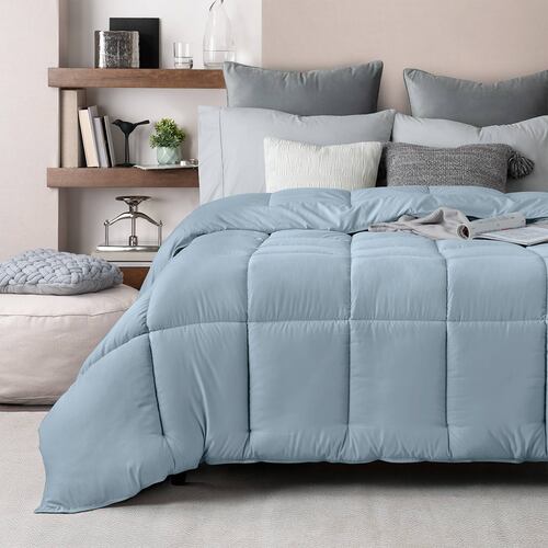 Edredón Acolchado Duvet King Size Hipoalergénico Azul ESQUIMAL.