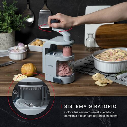 Espiralizador Rallador Cortador Para Verduras En Espiral De Cookify.