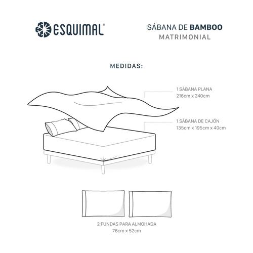 Sábanas Matrimonial De Bambú / Bamboo Ultra Suaves Y Frescas Verde Olivo ESQUIMAL.